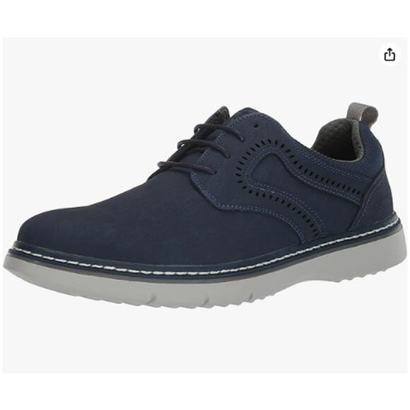 Stacy Adams Stride Navy/Marine Plain Toe Lace Up Sneaker Oxford Size 7.5M - Picture 1 of 15